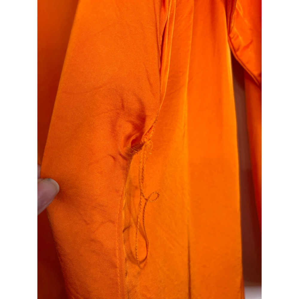 Ralph Lauren Orange Satin Shirt Dress Belted 22W - Picture 10 of 11
